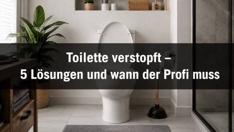 Toilette verstopft