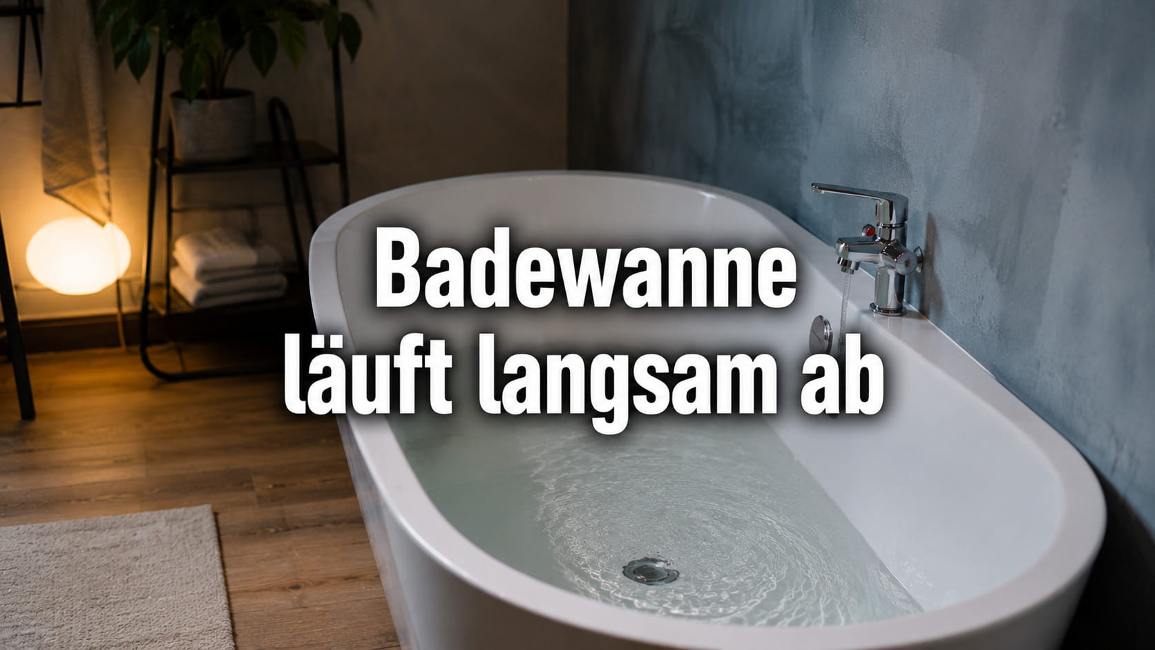 Badewanne läuft langsam ab