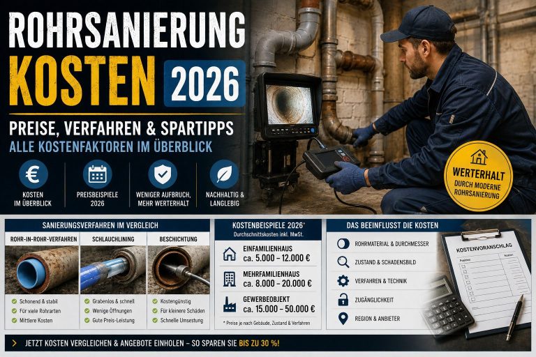 Rohrsanierung Kosten 2026