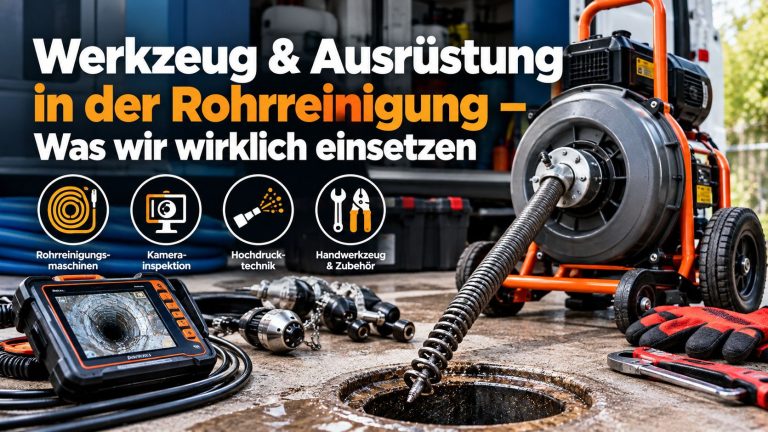 Werkzeug & Ausrüstung in der Rohrreinigung – Was wir wirklich einsetzen